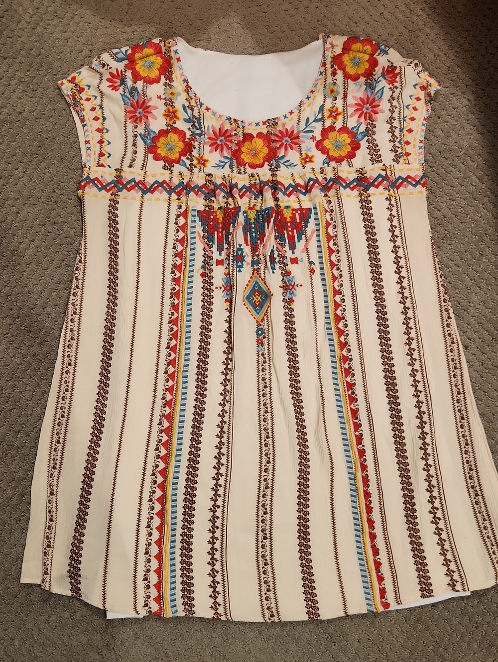Savanna Jane Floral Embroidered shift dress
